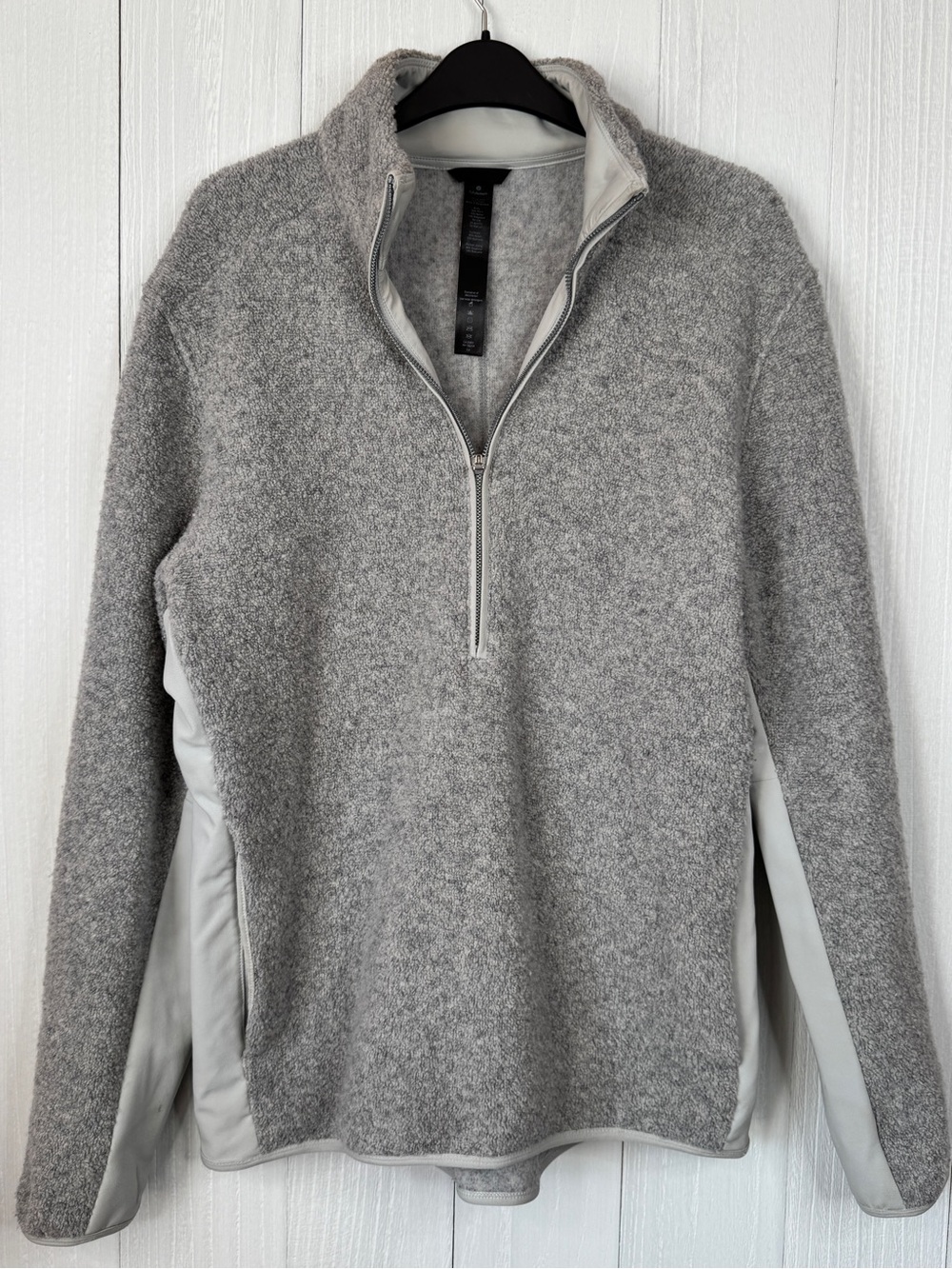 Lululemon Tundra Trek Wool Sherpa Fleece 1/2 Zip Pullover Men’s M